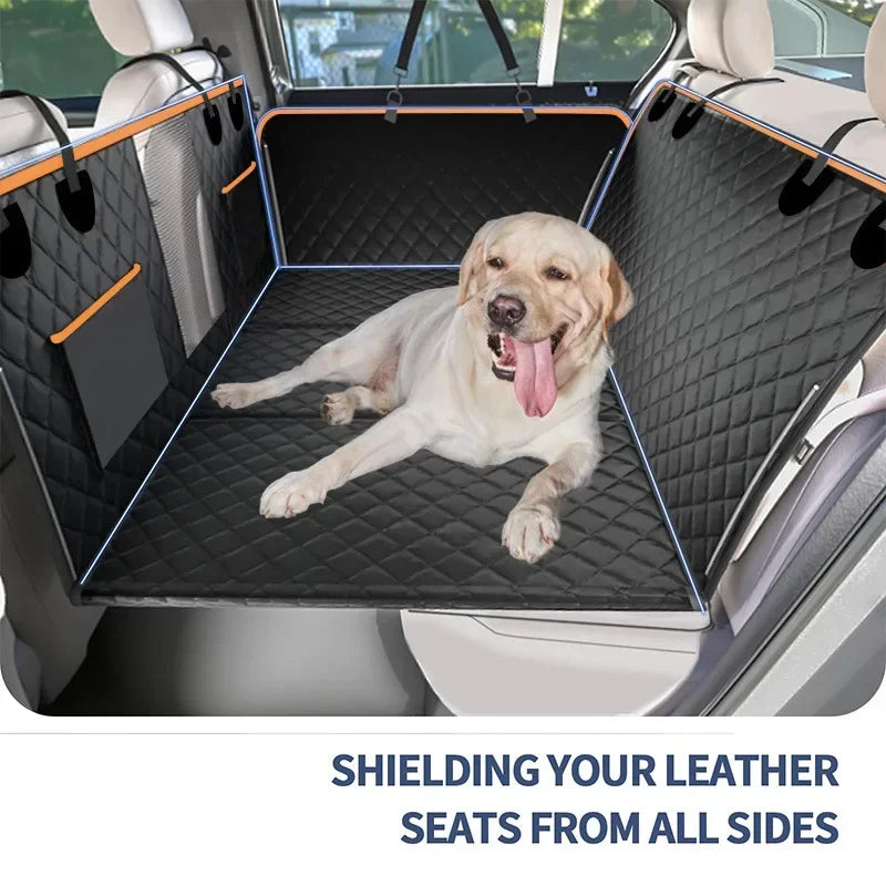 Large Pet Back Seat Extender|Car Backseat Protector Hammock|Dog Car Seat Cover Hard Bottom for Travel