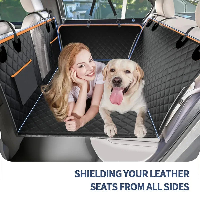 Large Pet Back Seat Extender|Car Backseat Protector Hammock|Dog Car Seat Cover Hard Bottom for Travel